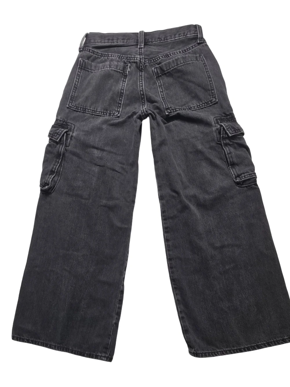 Old Navy Black Bootcut Cargo Jeans